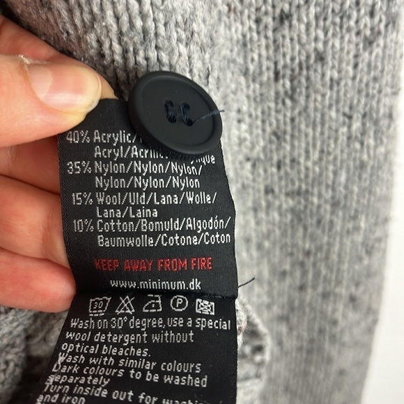 Minimum Grey Button Up Cardigan - Picture 6 of 10